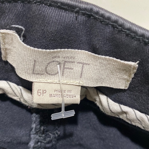 ANN TAYLOR LOFT SMOKE GREY ANKLE JEANS SZ 6P - Picture 8 of 12